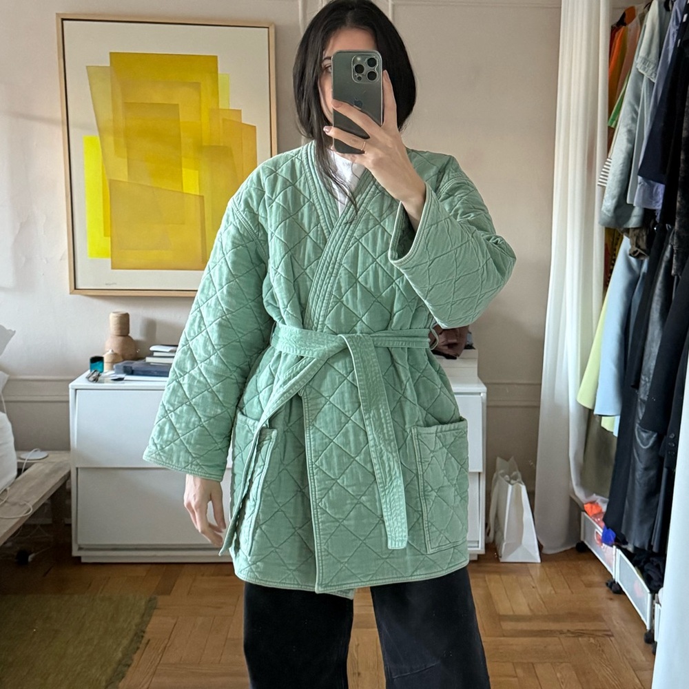 Philosophy quilted robe jacket